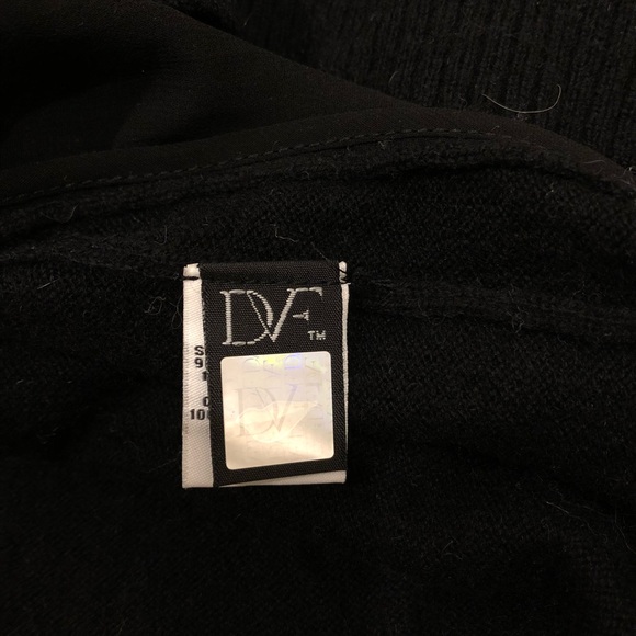 Diane von Furstenberg DVF black sequined sweater - Picture 5 of 6